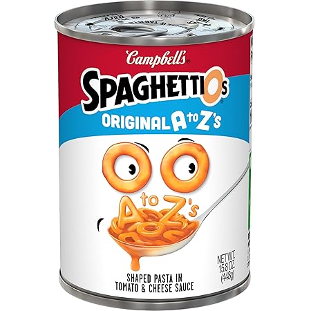 SpaghettiOs Original A to Z's Canned Pasta, 15.8 oz Can