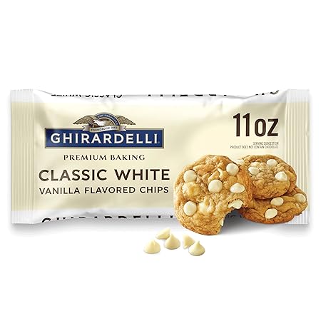 GHIRARDELLI Classic White Premium Baking Chips, 11 OZ Bag