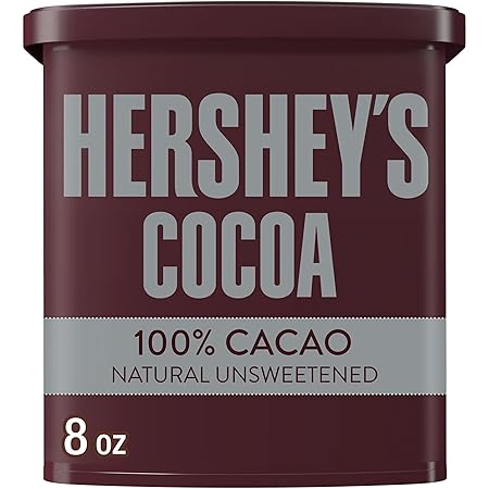 HERSHEY'S Natural Unsweetened Cocoa Powder Can, 8 oz