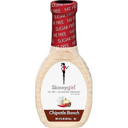 Skinnygirl Fat-Free Salad Dressing, Sugar-Free Chipotle Ranch, 8 Ounce