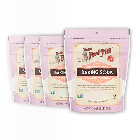 Bob's Red Mill Baking Soda, 16oz (Pack of 4) - Non GMO, Vegan, Paleo Friendly, Kosher