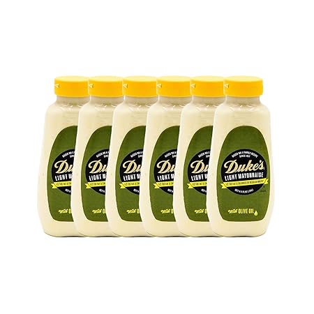 Duke’s Light Mayonnaise with Olive Oil Blend Squeeze Bottle – Smooth & Creamy, 11.5 Ounce (Pack of 6)