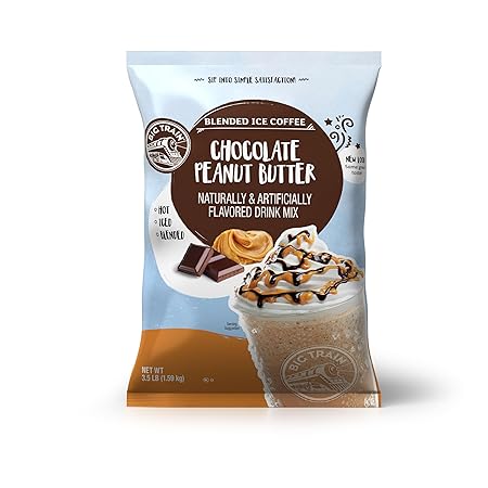 Big Train Chocolate Peanut Butter Blended Ice Coffee Beverage Mix, 3.5 Pound (Pack of 1)