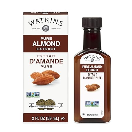 Watkins All Natural Extract, Almond, 2 Fl Oz (Pack of 12) (Packaging may vary)