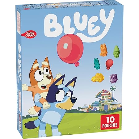 Bluey Fruit Flavored Snacks, Treat Pouches, Gluten Free Snack, 10 Ct, 8 oz