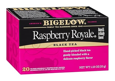 Bigelow Tea Raspberry Royale 20 Bags (Pack of 18)