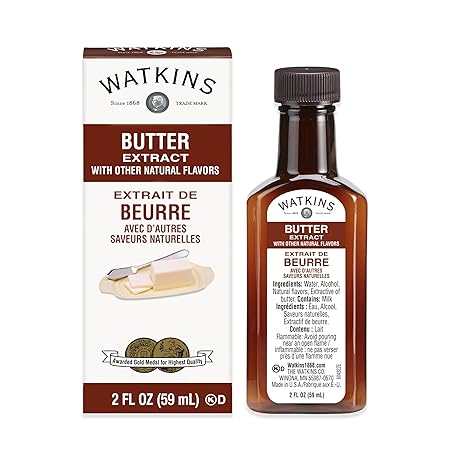 Watkins Butter Extract with Other Natural Flavors, 2 oz. Bottles, Pack of 6 (Packaging May Vary)