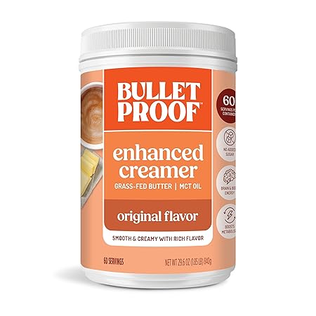 Bulletproof Original Creamer, 29.6 Ounces, Keto Coffee Creamer with MCT Oil and Grass-Fed Butter, Value Offering, Packaging May Vary