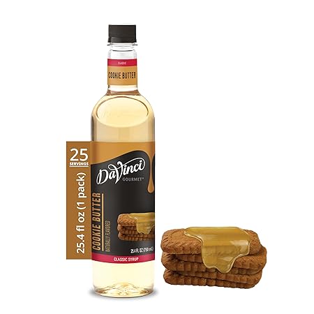 DaVinci Gourmet Cookie Butter Syrup, 25.4 Fluid Ounces (Pack of 1)