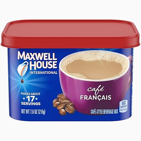 Maxwell House light roast International Cafe Francais Café, 7.6 Ounce (Pack of 8)