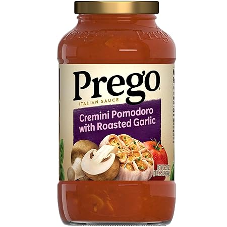 Prego Cremini Pomodoro With Roasted Garlic Pasta Sauce, 23.5 OZ Jar