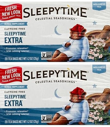 Celestial Seasonings Herbal Tea, Sleepytime Extra, 20 Count- Pack of 2