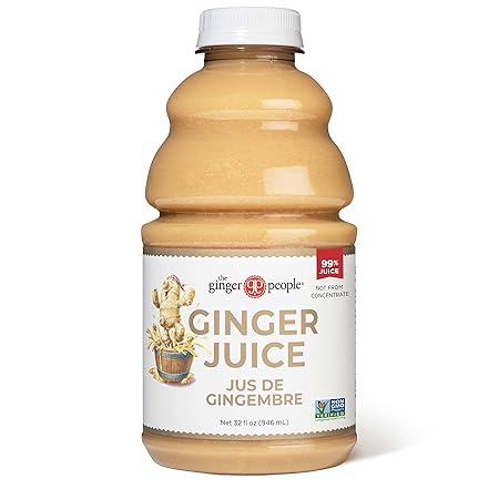 99% Pure Ginger Juice by The Ginger People – Digestive Health, Premium Quality, 32 Fl Oz Bottles (Pack of 12)