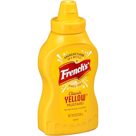 Frenchs Squeeze Mustard, 8 Ounce (Pack of 20)