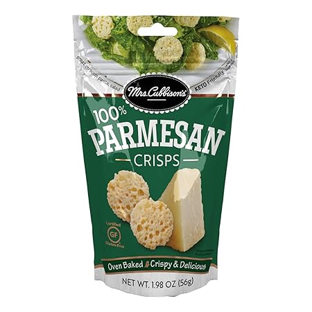 Mrs. Cubbison's Flavor 100 Real Keto Friendly Great for Snacking and Salad Topper, Parmesan Cheese Crisps, 1.98 Ounce