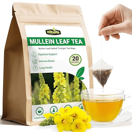 Mullein Leaf Herbal Tea - Caffeine Free, 20 Tea Bags