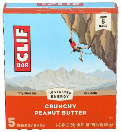 Clif 
Bar Crunchy Pnt Bttr 5Ct, 12 OZ.