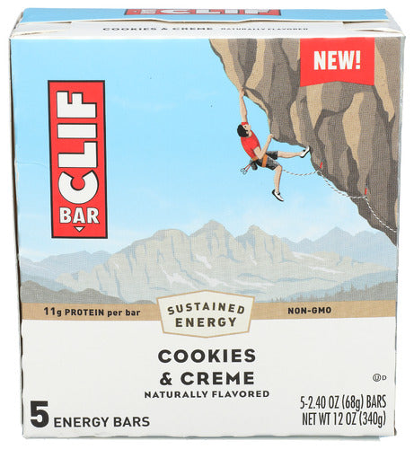 Clif 
Bar Cookies & Creme 5Pc, 12 OZ.