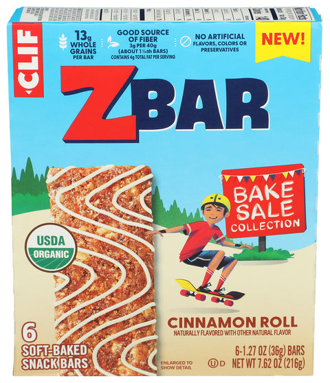Clif Kid 
Zbar Cinnamon Roll 6Pc, 7.62 OZ.