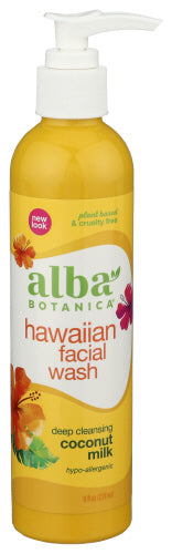 Alba Botanica 
Face Wash Coconut Milk, 8 OZ.