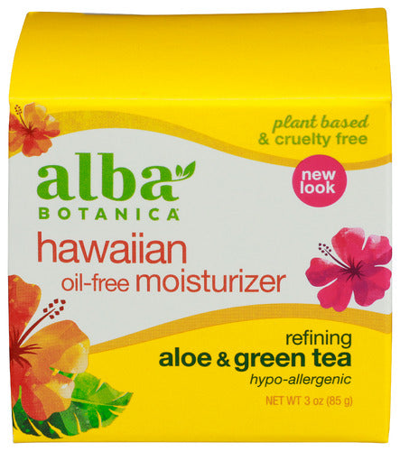 Alba Botanica 
Moistrzr Aloe Grn Tea Oil Fre, 3 OZ.