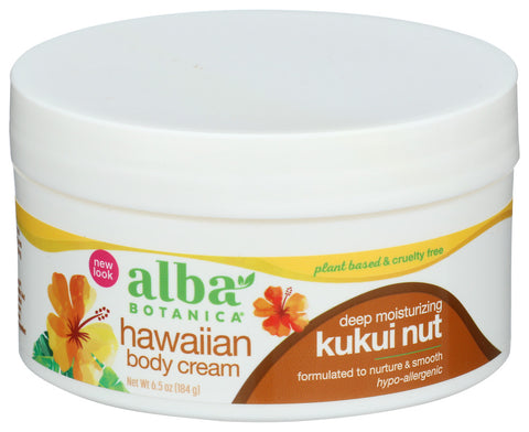 Alba Botanica 
Body Cream Kukui Nut, 6.5 OZ.