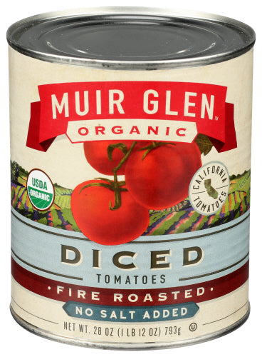 Muir Glen Tomatoes Diced Fre Rstd, 28 OZ.