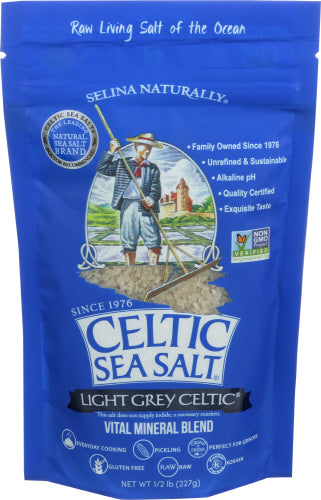 Celtic 
Sea Salt Lt Grey Pou, 8 OZ.