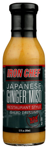 IRON KITCHEN DRESSING GINGER MISO - 12 OZ