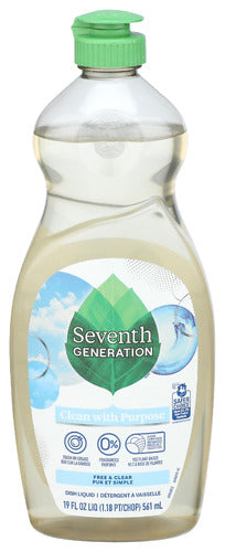 SEVENTH GENERATION DISHWASH FREE AND CLEAR - 19 FO