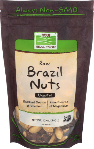 Now Nuts Brazil Raw, 12 OZ.
