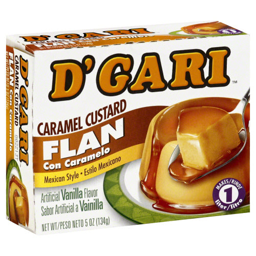 Dgari 
Flan Custard Caramel, 4.7 OZ.