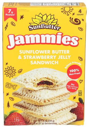 SUNBUTTER NATURAL SANDWICH STRAWBERRY JAMM - 8 OZ