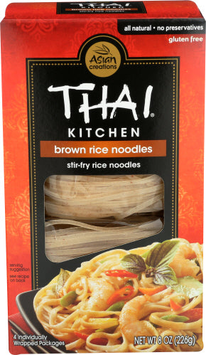 THAI KITCHEN NOODLE RICE BROWN - 8 OZ