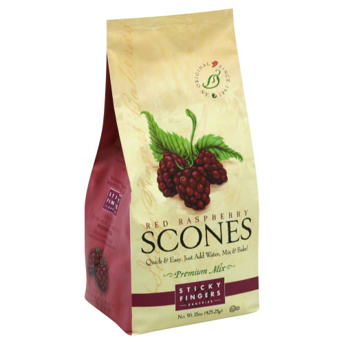 STICKY FINGERS MIX SCONE RASPBRY - 16 OZ