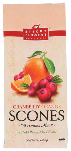 STICKY FINGERS MIX SCONE CRANBRRY ORANGE - 16 OZ