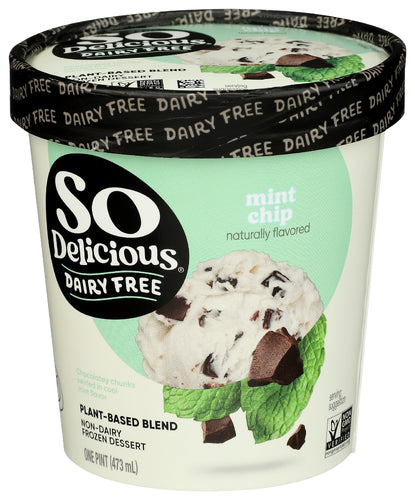 SO DELICIOUS ICE CREAM MINT CHIP - 16 OZ