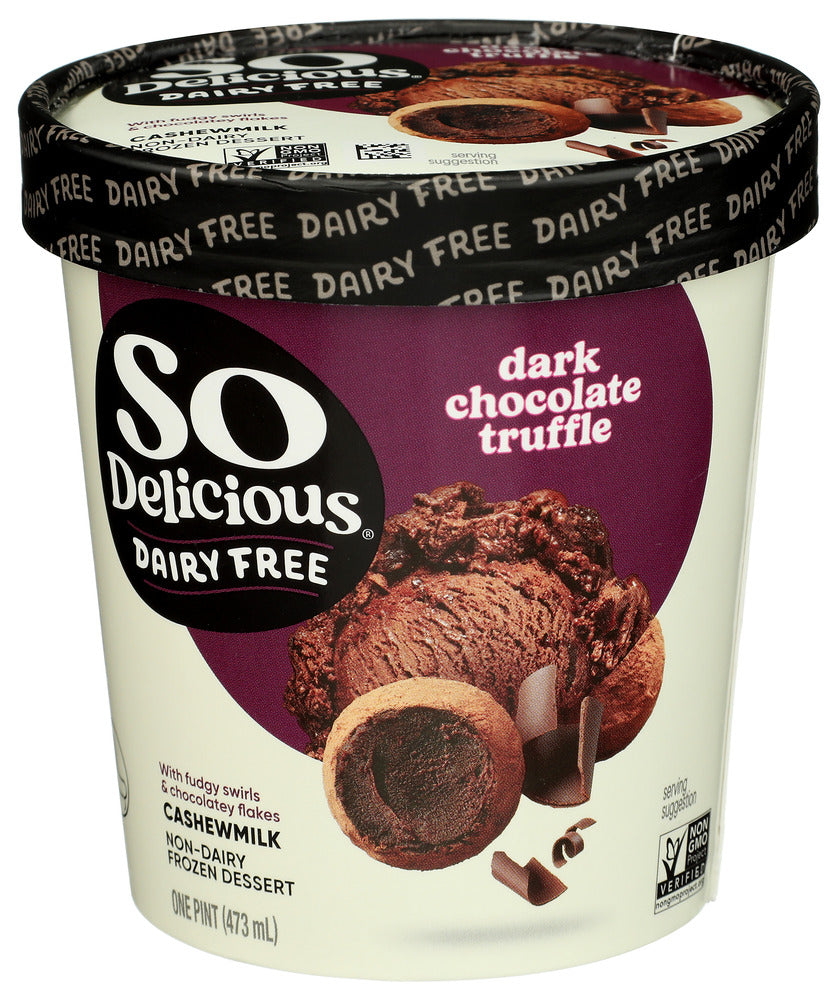 SO DELICIOUS FRZ DSRT CSHWMLK DK CHOC TR - 16 OZ