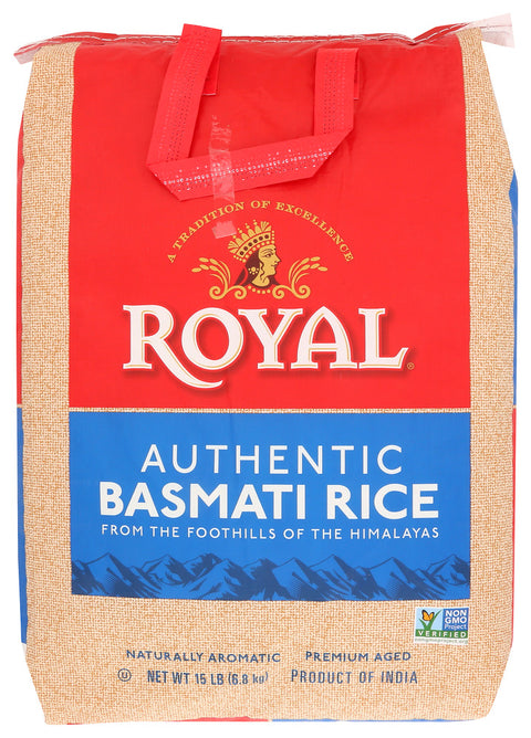 Royal Rice White Basmati Plybg, 15 LB.
