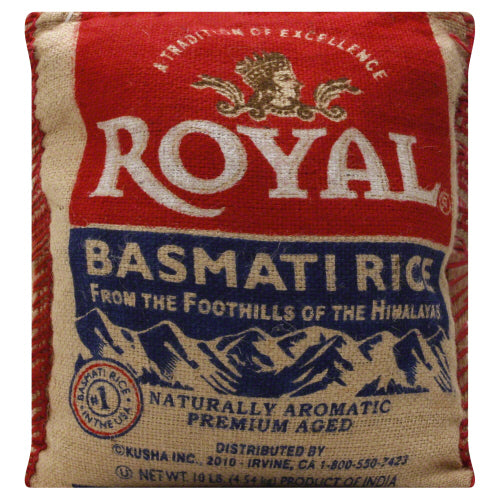 Royal Rice Basmati Poly Bag, 10 LB.