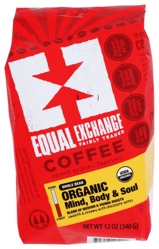 EQUAL EXCHANGE COFFEE WHLBN MIND BD ORG - 12 OZ