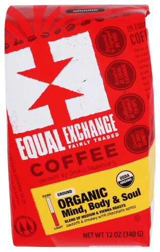 EQUAL EXCHANGE COFFEE GRND MIND BDY ORG - 12 OZ