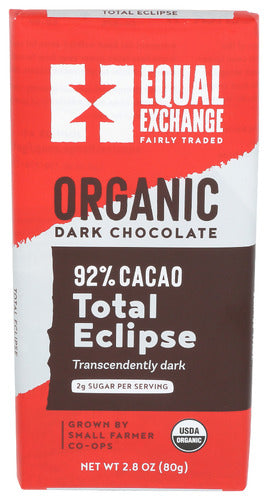 EQUAL EXCHANGE BAR DRK CHC TL ECLPS ORG - 2.8 OZ