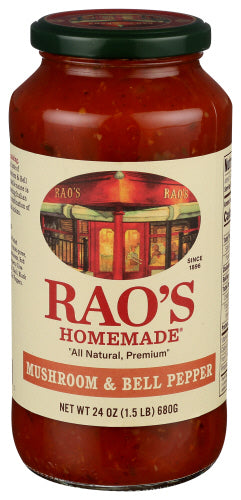 Raos Sauce Mshrm & Bell Peppr, 24 OZ.