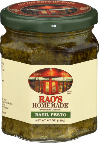 Raos Sauce Pesto Basil, 6.7 OZ.