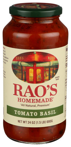 Raos Sauce Tmo Basil, 24 OZ.