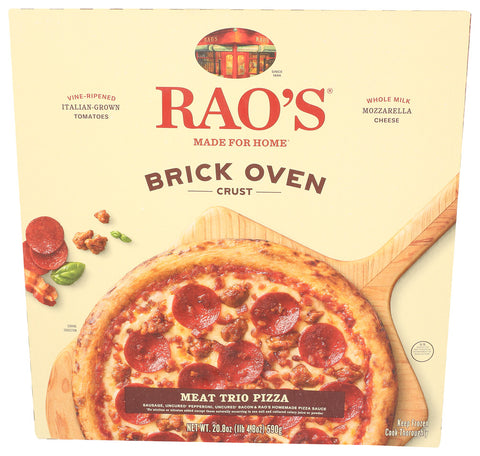 Raos Pizza Meat Trio Bo Crst, 20.8 OZ.