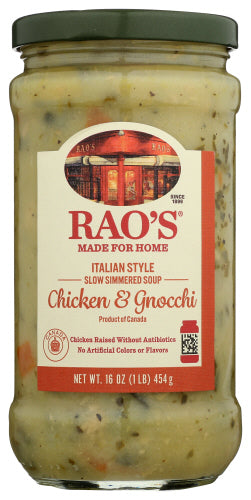 Raos Soup Rte Chicken Gnocchi, 16 OZ.