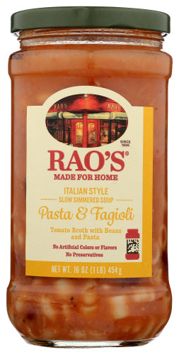 Raos Soup Rte Pasta Fagioli, 16 OZ.