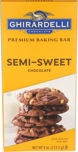GHIRARDELLI CHOC BKNG BAR SEMI SWEET - 4 OZ